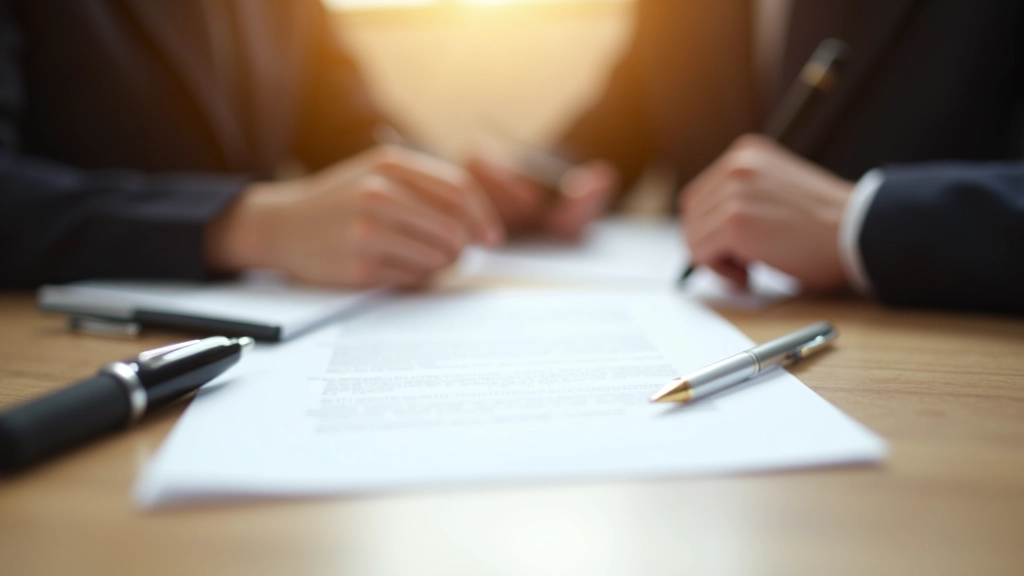 Documento contrattuale firmato con penne stilografiche su tavolo di legno, accordo finale raggiunto